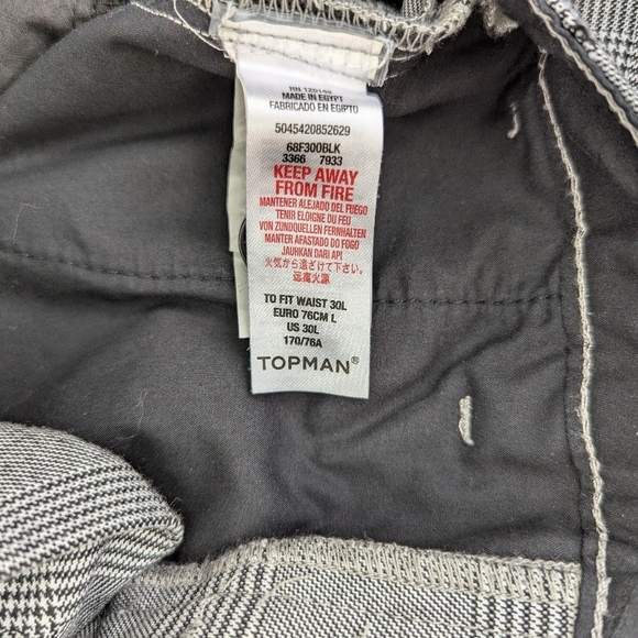 Topman Black and White Dress Pants - Picture 4 of 8